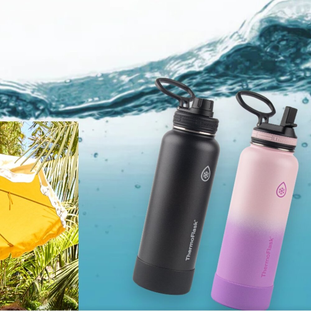 Thermoflask 40oz Stainless Steel Insulated Water Bottles 2-pack